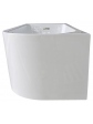 Acrylic free standing back-to-wall bathtub, model NOLA white 150x75x58 cm - 2